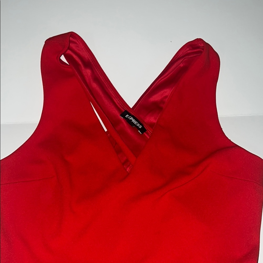 Express Red Sleeveless Top
